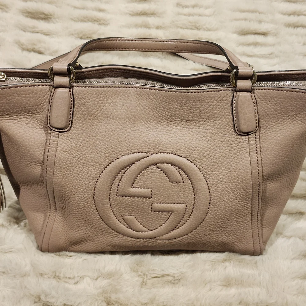 Gucci Blush Pink Soho Crossbody/ Tote Bag - Picture 2 of 16